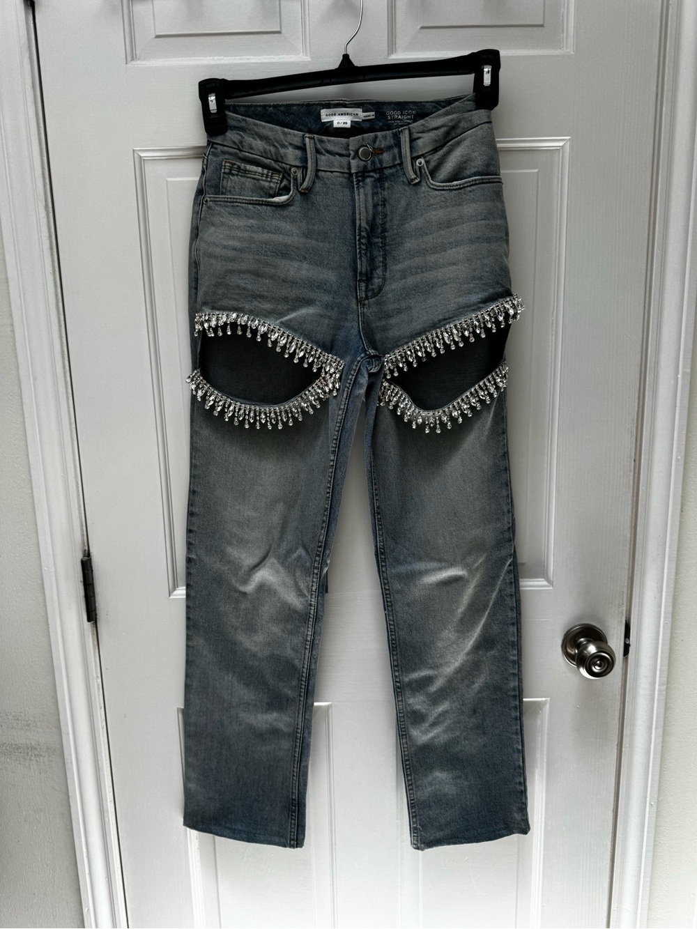 Good American Good Icon Straight Diamond Jeans in Indigo357 - Picture 6 of 9